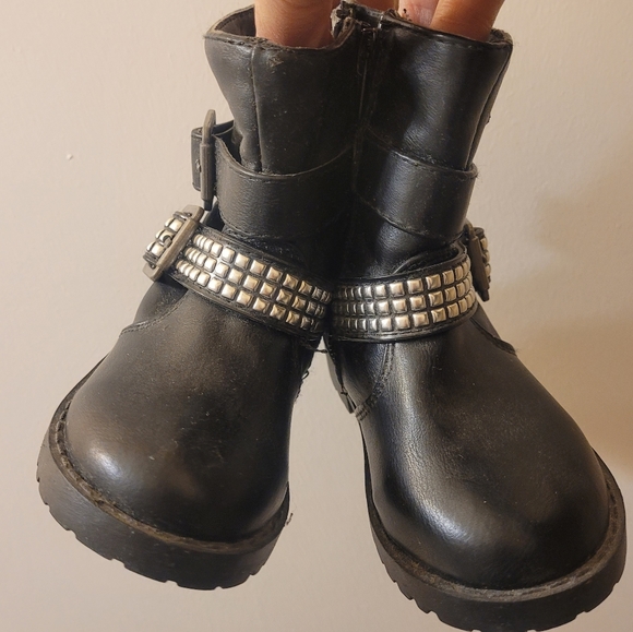 Studded Faux leather boots - Picture 4 of 5